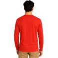 thumbnail image 2 of Milltex Adult Unisex Lightweight Long Sleeve T-Shirt, 4.3 oz Soft Cotton Tee, Regular Fit Casual Crewneck Shirt for Men & Women, Breathable Basic Everyday Wear-RedHtr, 2 of 2