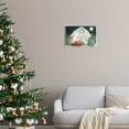 thumbnail image 2 of Nighttime Christmas Barn Farm Holiday Graphic Art Unframed Art Print Wall Art, 2 of 6