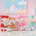 thumbnail image 5 of Soft Baby Doll for Girls First Baby Doll Sleeping Cuddle Buddy Doll Plush Rag Doll Wear Pink Polka Dot Dress 13", 5 of 11