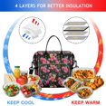 thumbnail image 4 of Pioneer Flower Floral Print Pattern Womens Lunch Box for Work,Insulated Large Lunch Bag for Tween and Teen,Loncheras Para Mujer,Leakproof Adult Lunch Bag for Work,Beach,Travel,Picnic,Camping, 4 of 7