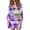 Purple, variant on Womens Christmas Party Dresses 2024 Puffy Swing Dress Long Sleeve V Neck Wedding Guest Midi Sundress