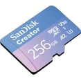 thumbnail image 4 of Tarjeta microSD SanDisk Creator 256GB UHS-I con adaptador SD, 4 of 8