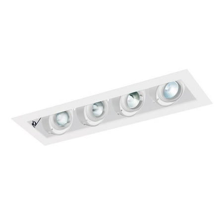 

Jesco Lighting MMGGU1050-4AW 4-Light Line Voltage New Construction Modulinear Directional Recessed Lighting Fixture - Medium