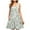 F-Green, variant on ZQUUVOU Women's Casual Plus-Size Sleeveless Round Neck Short Floral Dress White
