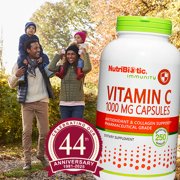 NutriBiotic Vitamin C 1000 Mg Tablets, 250 Count