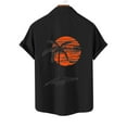 thumbnail image 4 of BiZtdJrK Hawaiian Shirts for Men Summer Casual Button Up Short Sleeve Shirt with Pocket Loose Fit Beachwear Fashion Graphic Tee Tops Black XL, 4 of 6