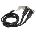 thumbnail image 4 of HUGFEGWE Handlebar Switch LED Motorcycle Handlebar Switch Headlight Fog Light ON Off Switch with Bracket Stainless Steel for Electric Bike (Red Light Right Hand) CJB91-128827, 4 of 9