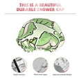 thumbnail image 5 of Easygdp Cute Crocodile Shower Caps for Women, Double Waterproof Layers Shower Cap, Quick Drying Bath Hair Cap Reusable, 5 of 9