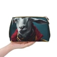 thumbnail image 4 of Gaeub Surrealist Goat Printed Travel Cosmetic Bag,Makeup Bag, Large Capacity Toiletry Bag for Women, Portable Pouch Make Up Organizer with Zipper and Divider, 4 of 8