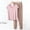 Pink, variant on QUNYINEY Brown Women Pajamas Sets 2 Piece Modal Soft Short Sleeve Top And Pants Casual V Neck Women's Loungewear Sets