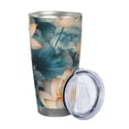 thumbnail image 2 of Logiee Mountain Lotus Serenity Print 20OZ Car Cup with Lid, Stainless Steel Vacuum Insulated Double Wall Travel Tumbler, Durable Insulated Coffee Mug,Thermal Cup with Straw-Straw Three-piece Set, 2 of 8