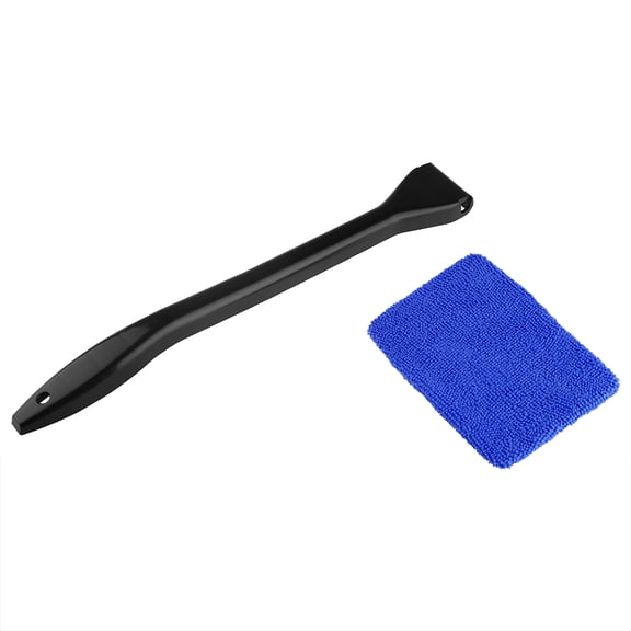 BIMZUC Car Windshield Cleaning Brush with Microfiber Bonnet for Auto Window, Blue