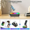 thumbnail image 4 of Gifts for Men Women, Cell Phone Stand with Bluetooth Speaker and Light, Portable Lanyard, Cool Tech Gifts for Dad Mom Husband, Unique Birthday Gift Ideas Black, 4 of 4
