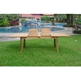 thumbnail image 2 of Teak Dining Set:12 Seater 13 Pc - 117" Double Extension Rectangle Table 12 Giva Arm / Captain Chairs Outdoor Patio Grade-A Teak Wood WholesaleTeak #WMDSGV11, 2 of 4