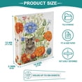 thumbnail image 5 of Cats Around Flowers Leaves 3 Ring Binders 1.5 inch Hardcover File Folders with Interior Pockets A4 Size Organizer for School Office Hospital, 5 of 8