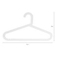 thumbnail image 2 of Unique Bargains Hangers Plastic Durable Space Saving Clothes Hangers 30 Packs White, 2 of 6