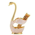 thumbnail image 3 of Fruit Dessert Swan Fork Kitchen Coffee Spoon Hollow Home Holder, 3 of 3