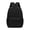Black, variant on Classic Solid Color Backpack, Lightweight Nylon Daypack, Simple Casual Rucksack, Water Resistant Carry Knapsack, Front Pocket Storage Backpack, Minimalist Travel Backpack for Outdoor Activities