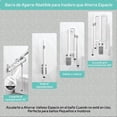 thumbnail image 3 of Barras de Seguridad para Baño con patas de apoyo,Pasamanos Abatibles para Inodoro con tira fluorescente,Rieles de Inodoro antideslizante,para mayores,discapacitadas,embarazadas, 3 of 7