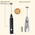 thumbnail image 3 of Electric Milk Fr With Double Whisk, Usb Recharable Milk Fr, 3 of 4