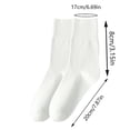 thumbnail image 3 of Women's Casual Thin Sweat Absorbent Solid Color Mid Tube Socks Classic Knit Stocking, 3 of 3
