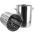 thumbnail image 1 of Panier-tamis pour Casserole 36 Qt, Acier Inoxydable Commercial Robuste, Faitout d'Extérieur, 1 of 5