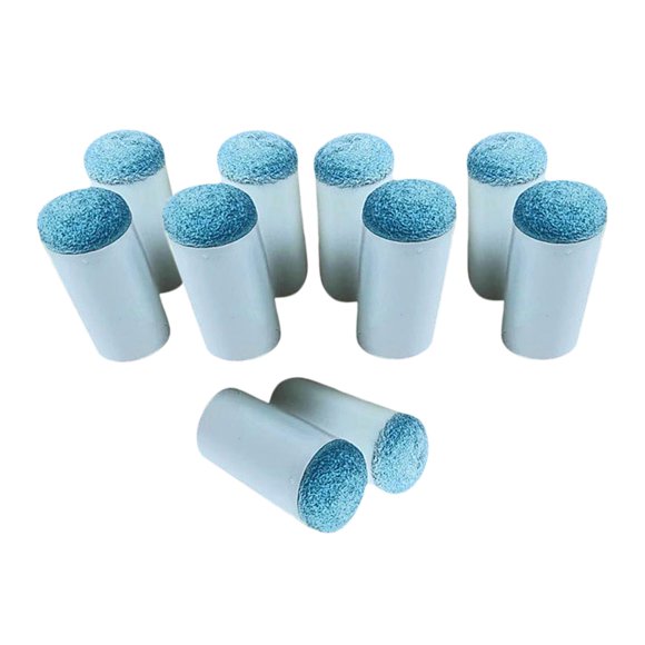 pitrice 10 Pcs Embouts de Queue de Billard Légers Portables Bleus 12mm