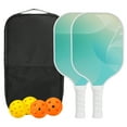 thumbnail image 1 of Uxcell Pickleball Paddles Set, Light Fiberglass Pickleball Set Green, 1 of 7