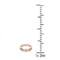 thumbnail image 5 of AoneJewelry Diamond Spiral Women's Wedding Band In 10K Solid Rose, White & Yellow Gold, 5 of 5