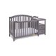 image 2 of AFG Baby Furniture Kali 4-in-1 Convertible Crib and Changer, Gray