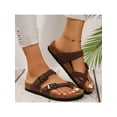 thumbnail image 6 of Women Sandals Cork Footbed Adjustable Buckle Comfortable Beach & Summer Slip-On, 6 of 8