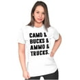 thumbnail image 3 of Camo Bucks Trucks Cute Hunter Son Women's Plus Size Shirt Brisco Brands 2X, 3 of 6