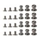 thumbnail image 3 of 36 Pairs DIY Luggage Supplies Screw Nails Set DIY Leatherware Thick Flank Nails Accessories (8mm, 7mm, 6mm for Each 12 Pairs Black), 3 of 3