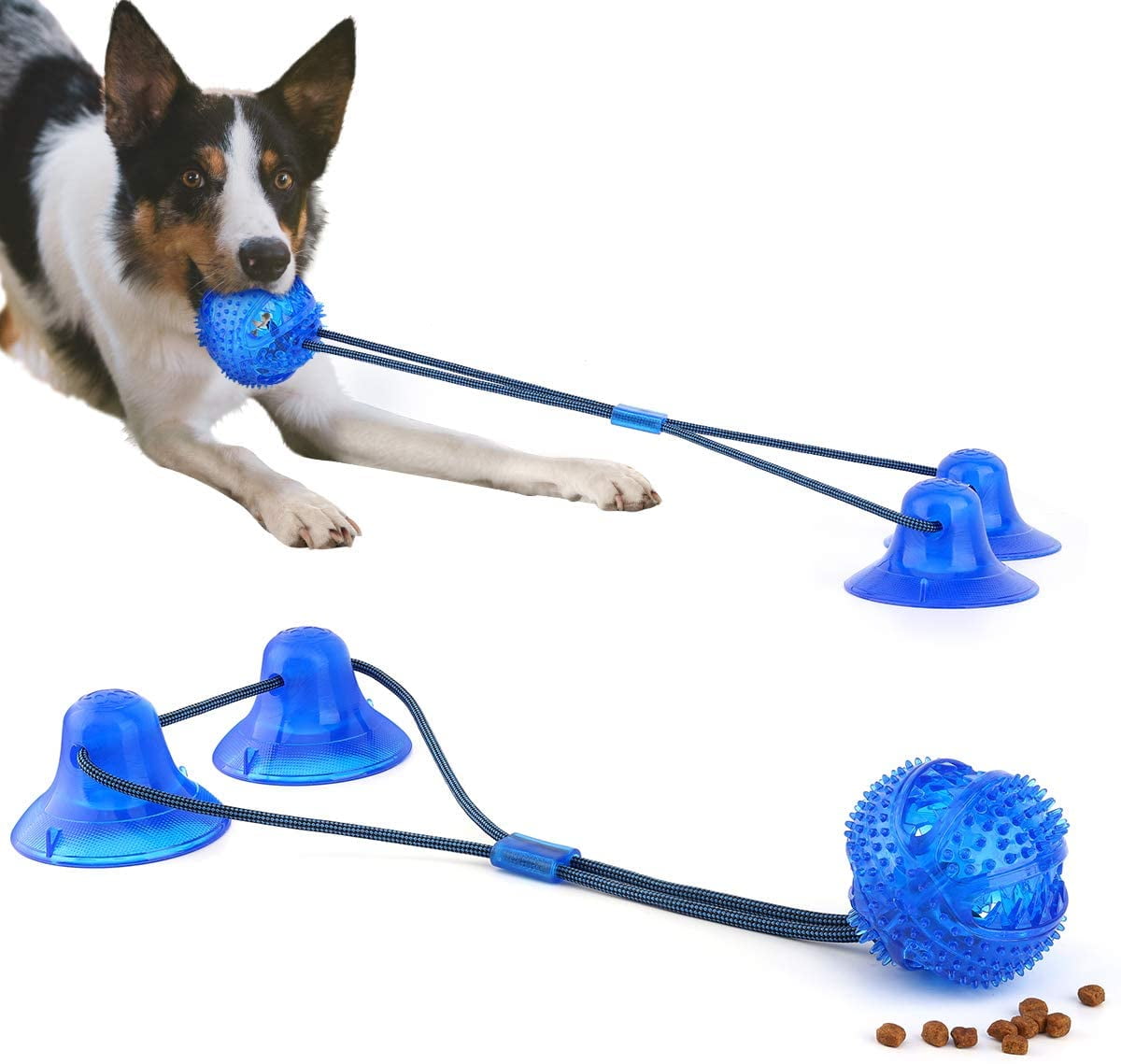 tug of war rope dog toy suction cup