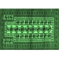 thumbnail image 1 of Ahgly Company Indoor Rectangle Persian Emerald Green Traditional Area Rugs, 7' x 9', 1 of 4