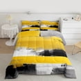 thumbnail image 2 of Manfei Boys Girls Oil Painting Bedding Comforter Set 2pcs,Abstract Artwork Twin Comforter Sets Microfiber,Graffiti Splash Breathable Bedding Set,Microfiber Bedroom Decor,Reversible, 2 of 8
