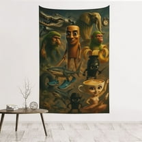 Italian Brainrot Tapestry Wall Hanging Home Decoration Wall Blanket Dormitory Living Room Bedroom Backdrop Poster( 60x40inch)