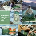 thumbnail image 6 of KingCamp Lightweight Camping Blanket - 1.26 lbs Puffy Printed Warm Camping Quilt with Snap Button - Portable for Travel, Hiking, Stadium, Airplane - 79" x 57" - Green, 6 of 9
