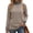 Coffee, variant on Edvintorg Women's Tunics High Neck Pullover Top Long Sleeve Casual Shirt Fall Blouse Woman Clothes S-2XL Coffee