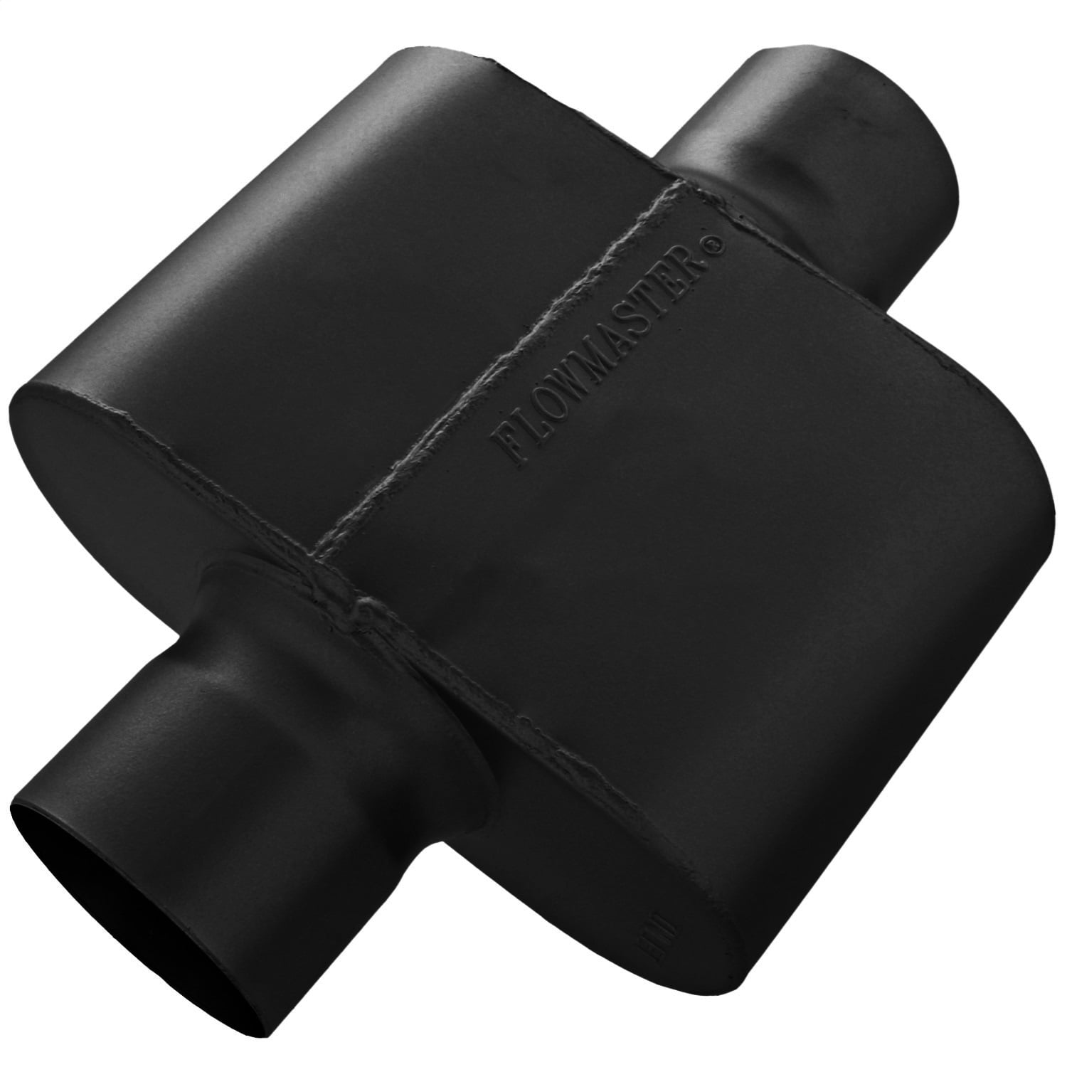 Flowmaster 815425S Outlaw Race 2.50 Center Out 409S Short Muffler with Aggressive Sound