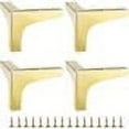 thumbnail image 1 of Juego de 4 patas para muebles, KkvoGmle, Hierro, 10cm, Dorado, 1 of 5