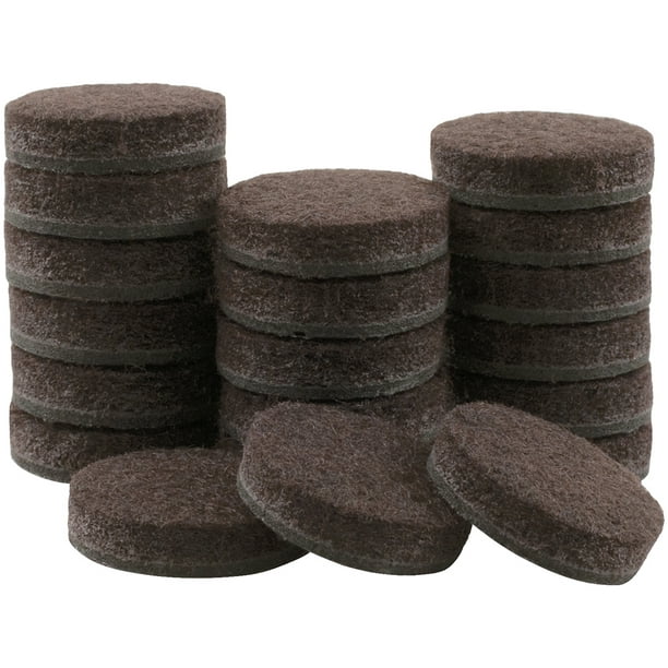3 4 Felt Furniture Pads To Protect Hardwood Brown 24 Pack