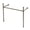 Brushed Nickel, variant on Kingston Brass VPB36410 Fauceture 41" Stainless Steel Console Stand - Black