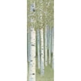 thumbnail image 3 of Wiens, James 9x18 Black Modern Framed Museum Art Print Titled - Green Forest II, 3 of 5