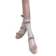 thumbnail image 1 of Calcetines largos con ribete de volantes, calcetines informales de punto con volantes y puños con lazos para niñas y mujeres, lazo rosa, tamaño libre, 1 of 12