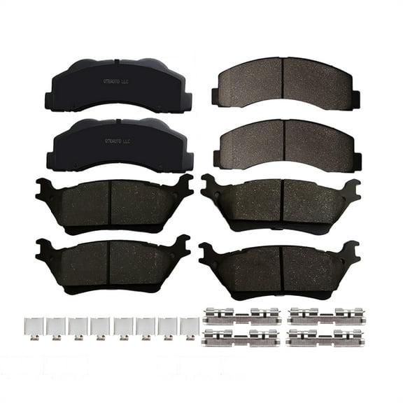 Front Rear Brake Pads Replacement For 2012-2018 Ford F-150, Set of 8 Ceramic Brakes Pads