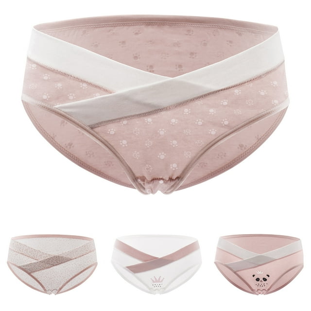 jovati Femmes Pantalon de Maternité Taille Basse Élastique Grande Taille Design en U