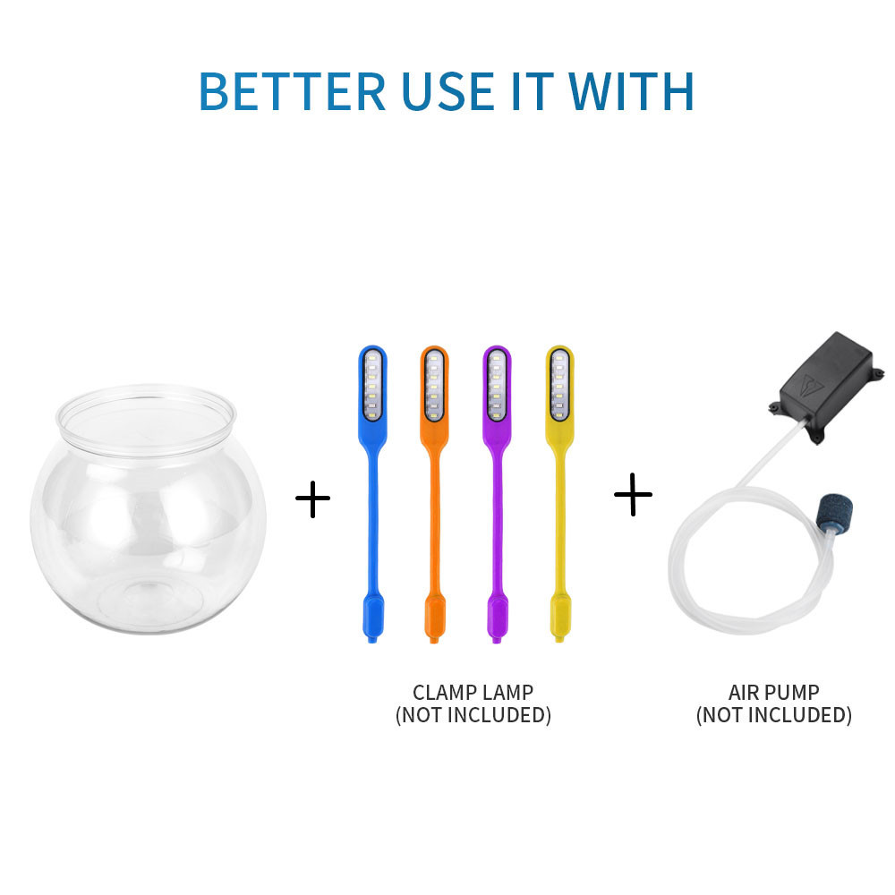 Buy JNNP 18 cm Clear Bubble Bowl Plastic Vase, Round Glass Bowl Bubble Ball Vase for Fish