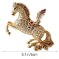 thumbnail image 3 of 2026 Gold Rhinestone Acrylic Horse Pendant 3.15in, Lightweight Hanging Ornament for Christmas Tree, Car Rearview Mirror, Home Wall & Window Display, Festive Gift for Family & Friends, 3 of 6