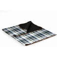 thumbnail image 3 of Picnic TIME Outdoor Picnic Blanket Tote, 59"x51" Foldable Beach & Camping Blanket with Soft Fleece, Water-Resistant Bottom, Adjustable Strap & Zippered Pocket (Black Checkers), 3 of 10